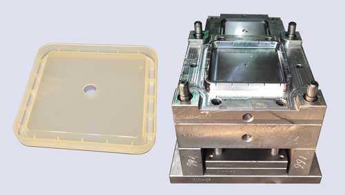 injection mold for square plastic cover