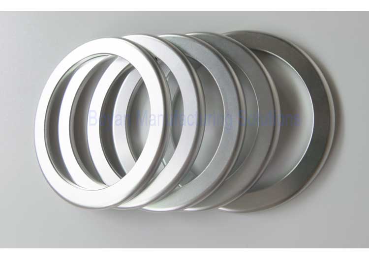 consistent appearance of clear anodized camera lens retainer