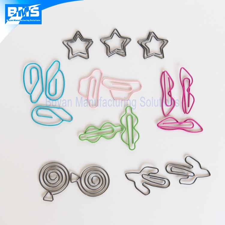 Different kinds of custom wire paper clips - Boyan Manufacturing