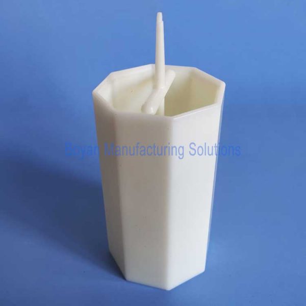 plastic cylinder container side view