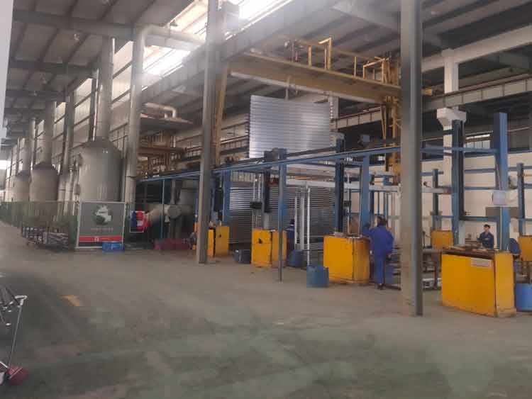 aluminum extrusions anodizing loading area