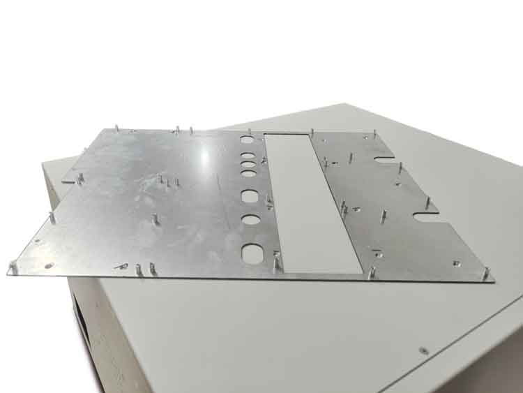 PEM studs and nuts on the mounting plate