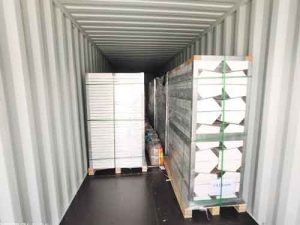 container loading of sheet metal parts 1