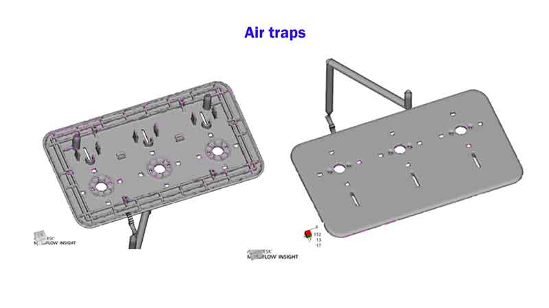 mold flow analysis, air traps