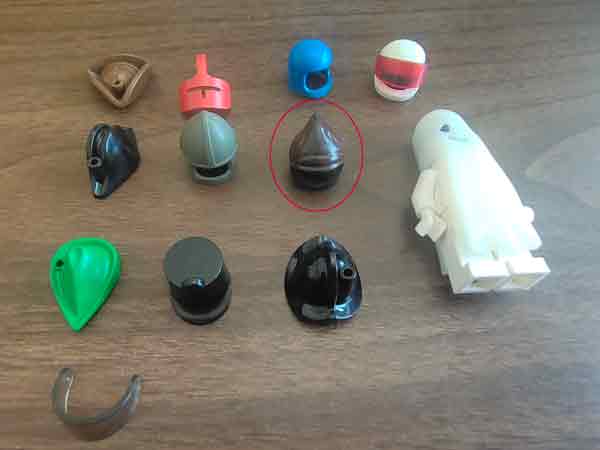 tiny helmets for lego minifigure