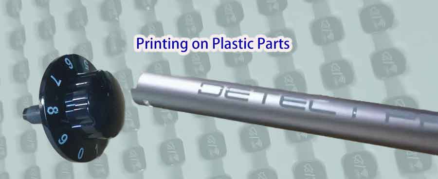 Printing on plastic parts