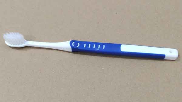 overmolded tooth brush handle