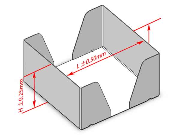 typical bending precision of a sheet metal part