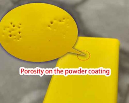 Porosity on powder coating