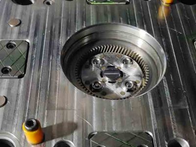 injection mold for the helical gear